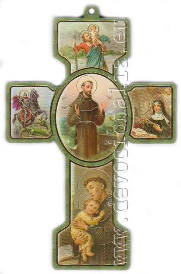 Obrázkový kříž - Svatí Patroni