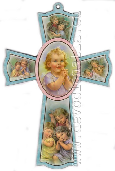 Obrázkový kříž - Andělé