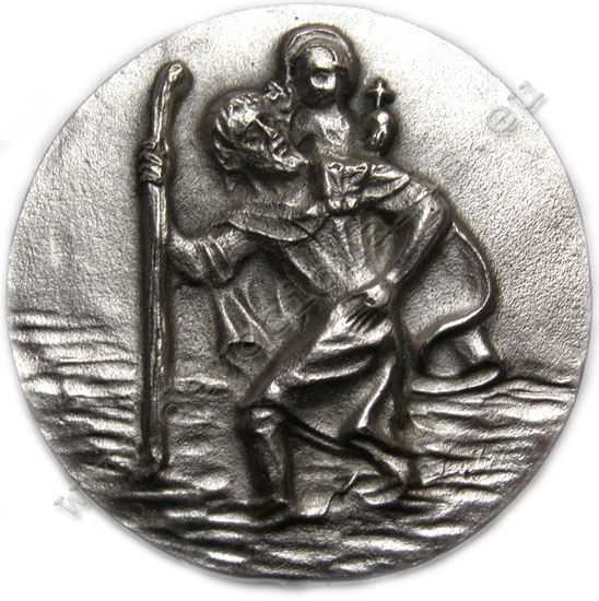 Medaile sv. Kritof - "stbro"