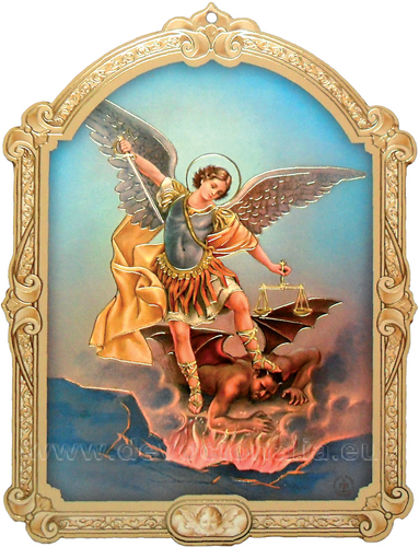 Obraz 17x23cm - Svatý Michael