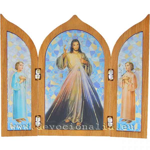 Triptych 12x10cm - Ježíš Milosrdný