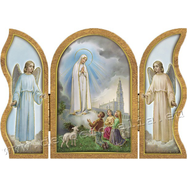 Triptych 13x9cm - Fatima