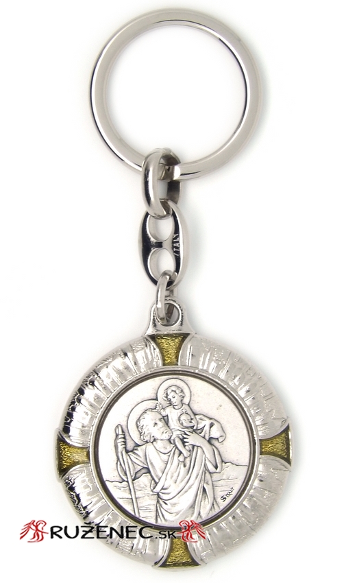 Klíčenka - medaile sv. Krištof