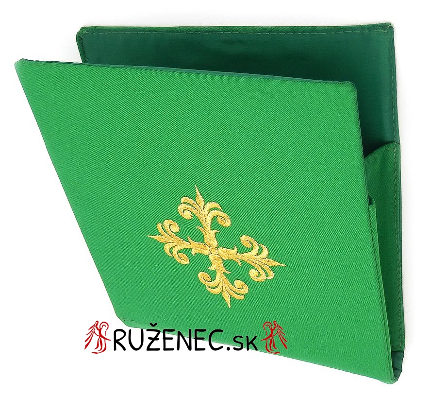 Vyšívaná Burza - 20x20cm - zelená