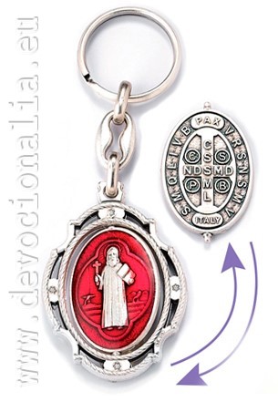 Klíčenka - otočná medaile Sv. Benedikta