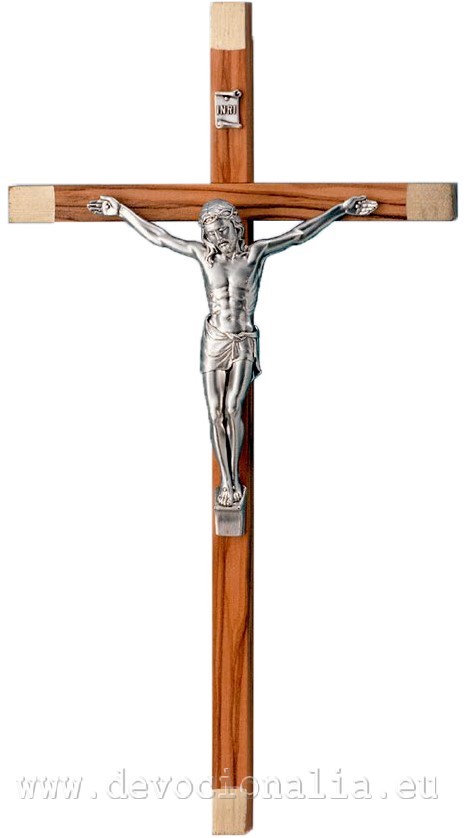 Kříž z olivového dřeva 23cm