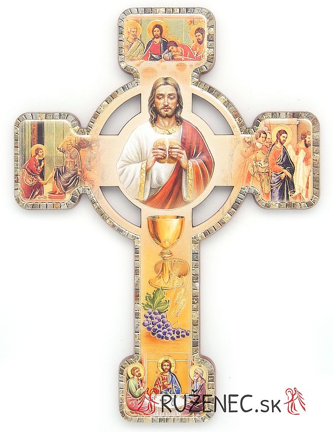 Obrázkový kříž - První svaté přijímání - 13cm