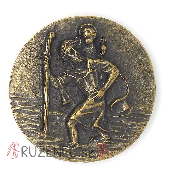 Medaile sv. Krištof - bronz