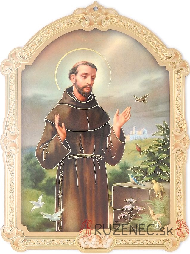 Obraz 17x23cm - Svatý František