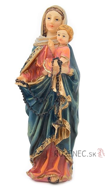 Socha - Královna posvátného růžence  - 12,5 cm