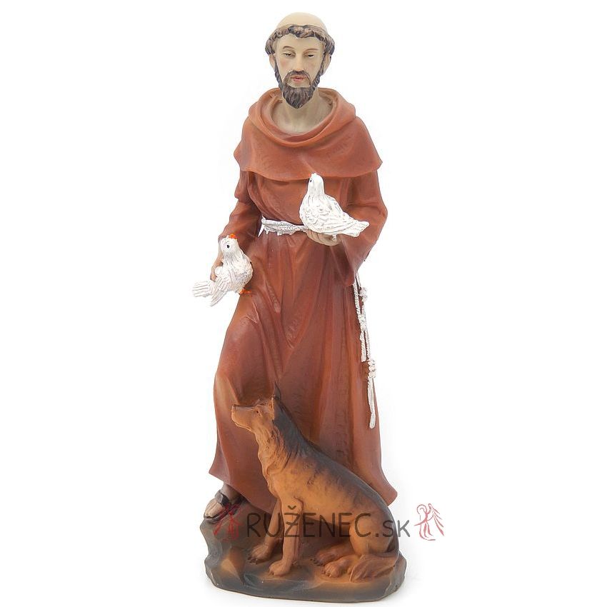 Socha - Svatý František z Assisi - 20 cm