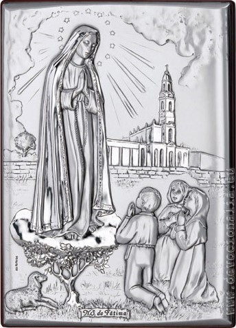 Postben plaketa 12x16cm - Fatima