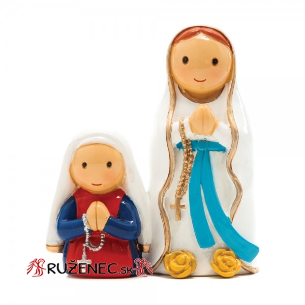 Svatá Bernadeta s Pannou Marií - 8cm