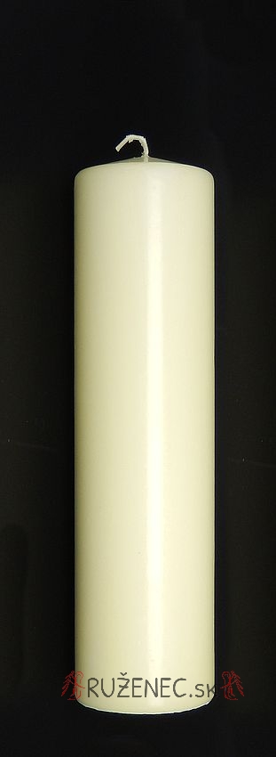 Kostelní svíčka - 6cm x 22cm - slonovinová barva