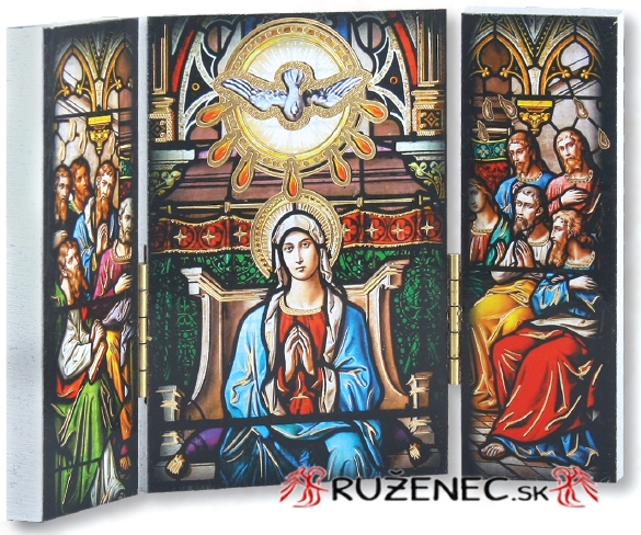 Triptych - Seslání Ducha Svatého - 13x9cm