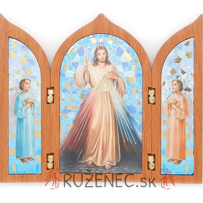 Triptych 12x10cm - Ježíš Milosrdný