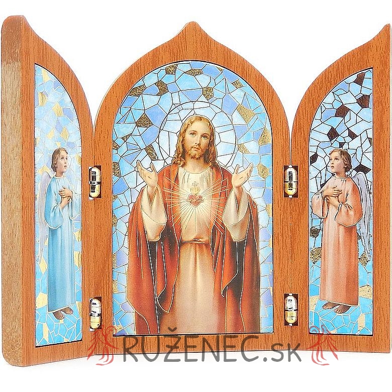 Triptych 12x10cm - Srdce Ježíše
